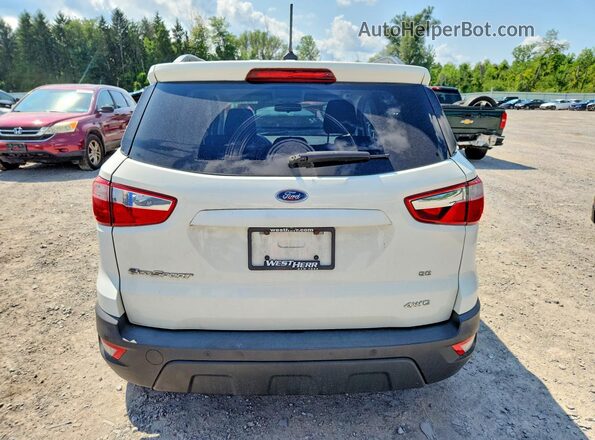 MAJ6S3GL4KC292930 2019 FORD ECOSPORT White Вид ззаду