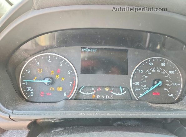 MAJ6S3GL4KC292930 2019 FORD ECOSPORT White Вид щитка приладів