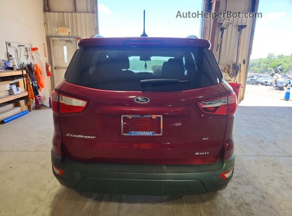 MAJ6S3GL4NC457573 2022 FORD ECOSPORT Красный Вид сзади
