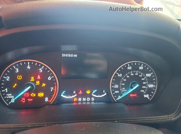 MAJ6S3GL4NC457573 2022 FORD ECOSPORT Красный Вид щитка приборов