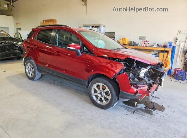 MAJ6S3GL4NC457573 2022 FORD ECOSPORT Красный Передняя правая четверть
