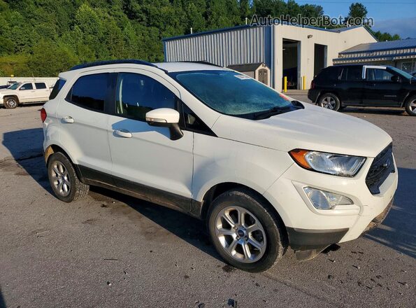 MAJ6S3GL6KC286594 2019 FORD ECOSPORT White Delantero derecho