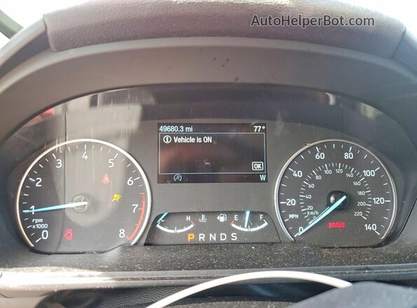 MAJ6S3GL8NC464848 2022 FORD ECOSPORT Red Instrument cluster view
