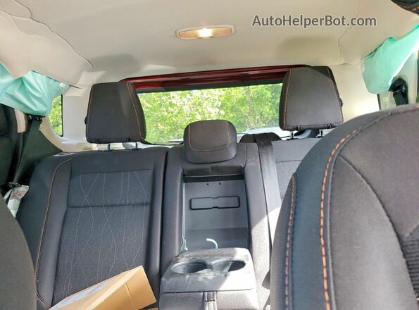 MAJ6S3GL8NC464848 2022 FORD ECOSPORT Red Rear seats view
