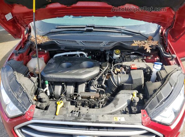 MAJ6S3GL8NC464848 2022 FORD ECOSPORT Red Engine compartment view