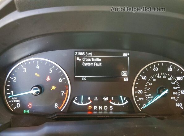 MAJ6S3GL8NC465238 2022 FORD ECOSPORT Silver Widok zestawu wskaźników