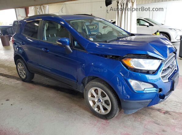 MAJ6S3GL9KC279087 2019 FORD ECOSPORT Синий Передняя правая четверть