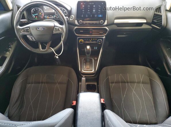 MAJ6S3GL9KC279087 2019 FORD ECOSPORT Синий Вид панели приборов