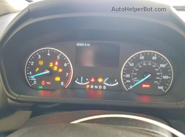 MAJ6S3GL9KC279087 2019 FORD ECOSPORT Синий Вид щитка приборов
