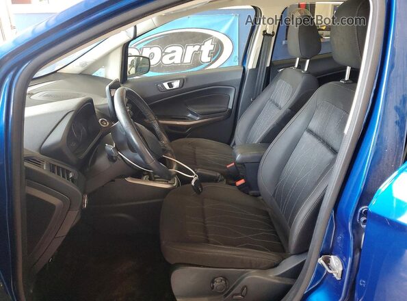 MAJ6S3GL9KC279087 2019 FORD ECOSPORT Синий Вид салона спереди