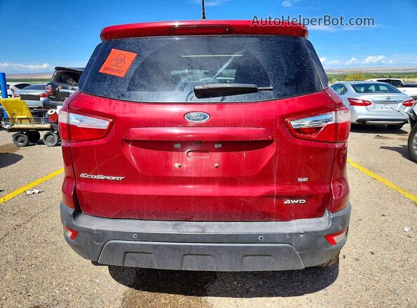MAJ6S3GLXKC295508 2019 FORD ECOSPORT Red Հետևի տեսք