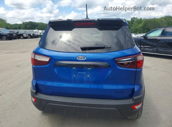 MAJ6S3JL0MC436632 2021 FORD ECOSPORT Blue Widok z tyłu