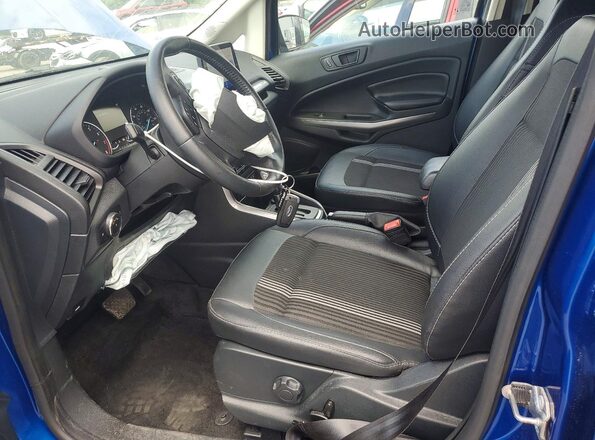 MAJ6S3JL0MC436632 2021 FORD ECOSPORT Blue Widok wnętrza z przodu