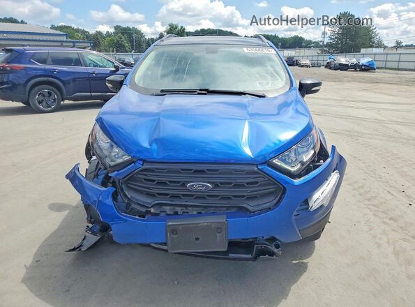 MAJ6S3JL0MC436632 2021 FORD ECOSPORT Blue Widok z przodu