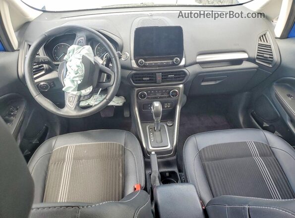 MAJ6S3JL0MC436632 2021 FORD ECOSPORT Blue Widok deski rozdzielczej