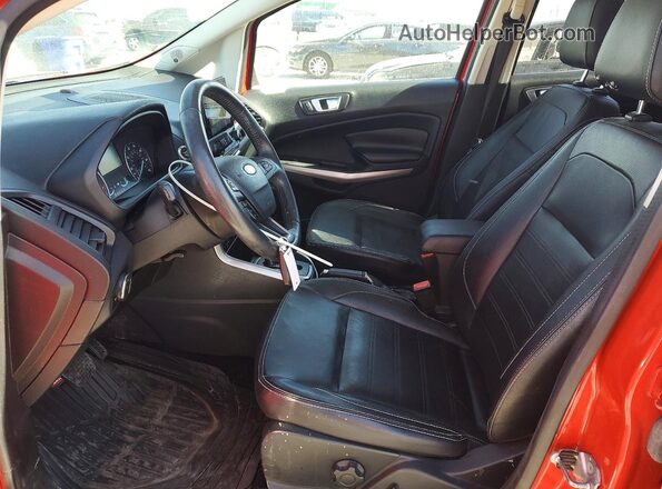 MAJ6S3KL1KC256801 2019 FORD ECOSPORT Red Vista interior delantera