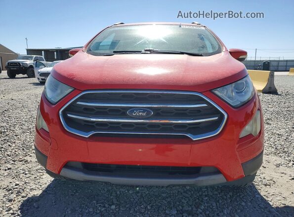 MAJ6S3KL1KC256801 2019 FORD ECOSPORT Red Vista frontal