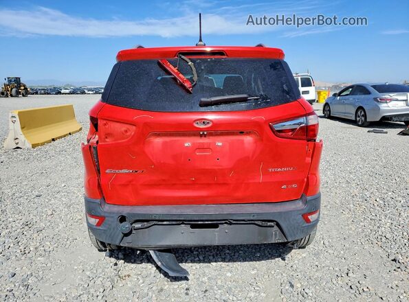 MAJ6S3KL1KC256801 2019 FORD ECOSPORT Red Vista trasera