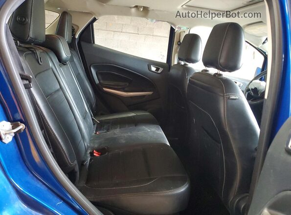 MAJ6S3KL1KC291483 2019 FORD ECOSPORT Blue Вид задніх сидінь