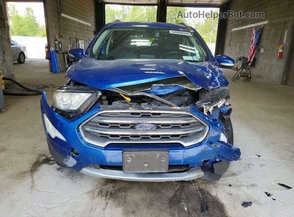 MAJ6S3KL1KC291483 2019 FORD ECOSPORT Blue Вид спереду