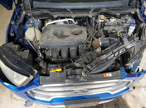 MAJ6S3KL1KC291483 2019 FORD ECOSPORT Blue Вид задньої частини салону