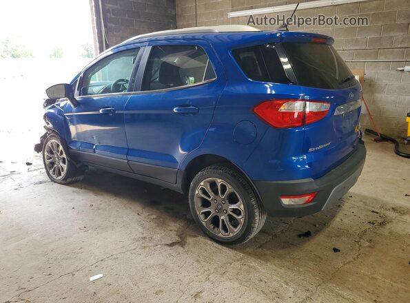 MAJ6S3KL1KC291483 2019 FORD ECOSPORT Blue Задня ліва чверть