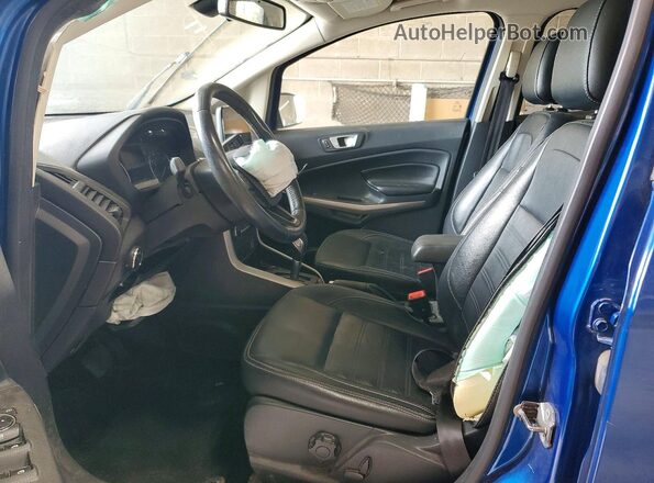 MAJ6S3KL1KC291483 2019 FORD ECOSPORT Blue Вид салону спереду