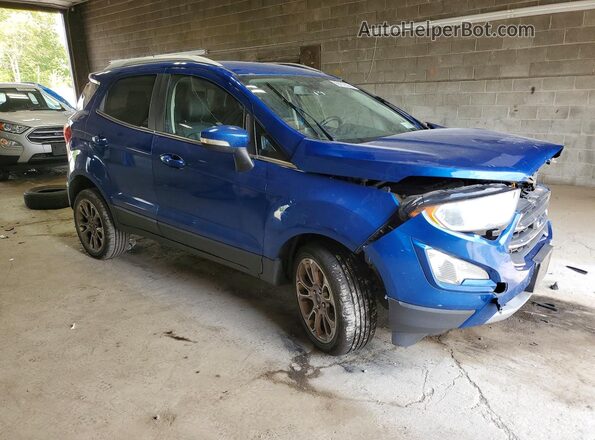 MAJ6S3KL1KC291483 2019 FORD ECOSPORT Blue Передня права чверть