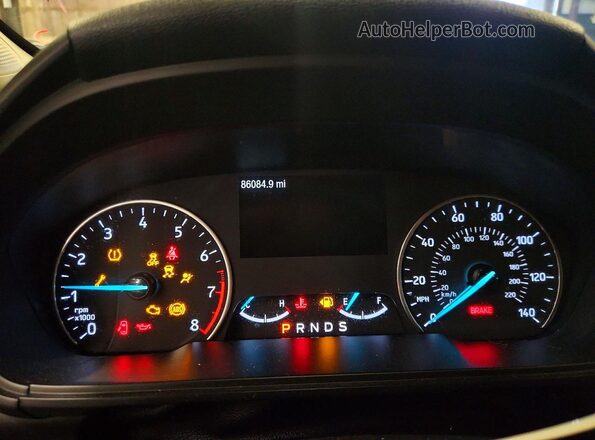 MAJ6S3KL8KC294008 2019 FORD ECOSPORT Черный Вид щитка приборов