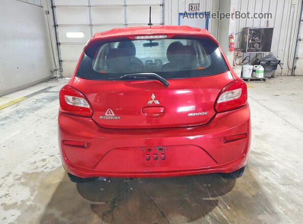 ML32A3HJ2HH001199 2017 MITSUBISHI MIRAGE Red Вид ззаду