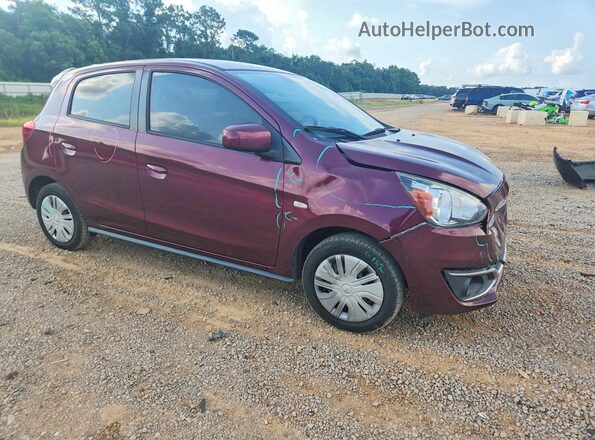ML32A3HJ5LH004896 2020 MITSUBISHI MIRAGE Maroon Przód prawy