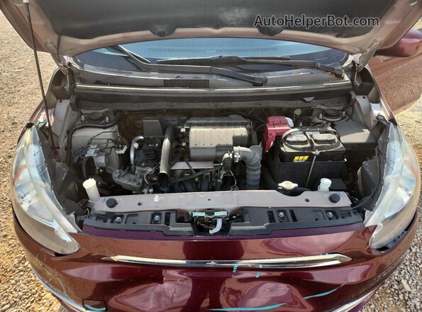 ML32A3HJ5LH004896 2020 MITSUBISHI MIRAGE Maroon Widok wnętrza z tyłu