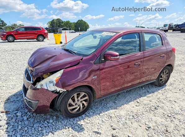 ML32A4HJ1JH003702 2018 MITSUBISHI MIRAGE Бордовый Задняя левая четверть