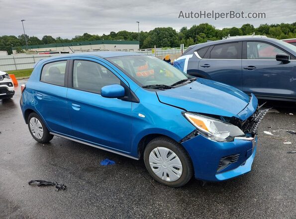ML32AUHJ2RH024828 2024 MITSUBISHI MIRAGE Синий Передняя правая четверть