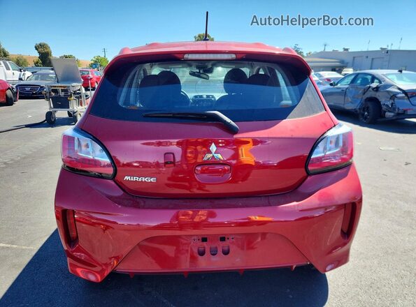 ML32AUHJ9MH001958 2021 MITSUBISHI MIRAGE Red Vista trasera