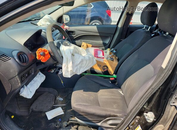 ML32F3FJ4HHF08421 2017 MITSUBISHI MIRAGE Black Vista interior delantera