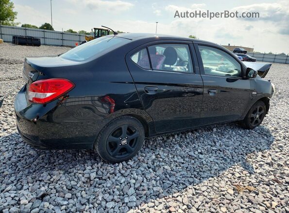 ML32F3FJ4HHF08421 2017 MITSUBISHI MIRAGE Black Trasero derecho