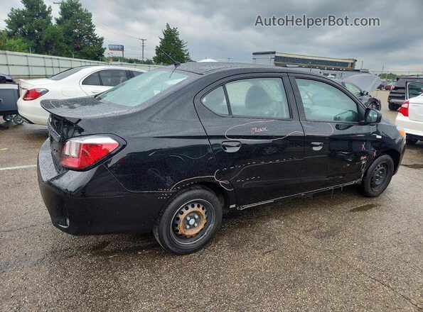 ML32FUFJ8MHF01536 2021 MITSUBISHI MIRAGE Black Tył prawy