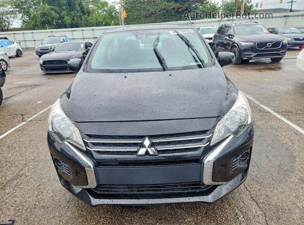 ML32FUFJ8MHF01536 2021 MITSUBISHI MIRAGE Black Widok z przodu