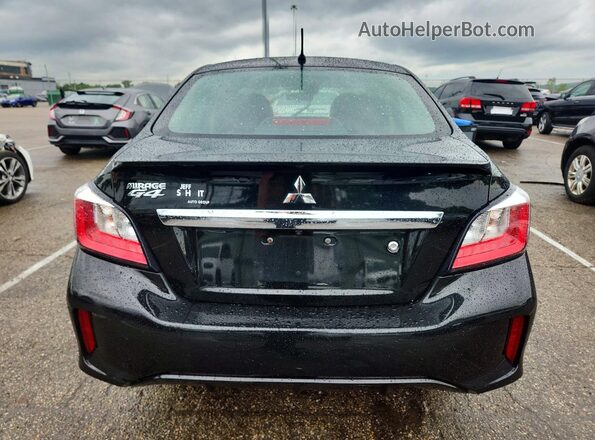 ML32FUFJ8MHF01536 2021 MITSUBISHI MIRAGE Black Widok z tyłu