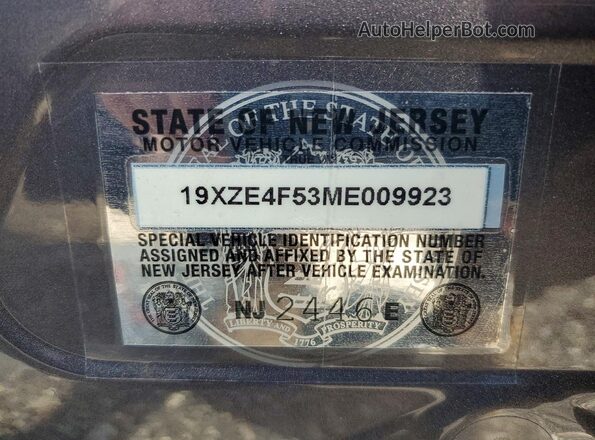 NJ2446E 2021 HONDA INSIGHT Gray Вид підкапотного простору