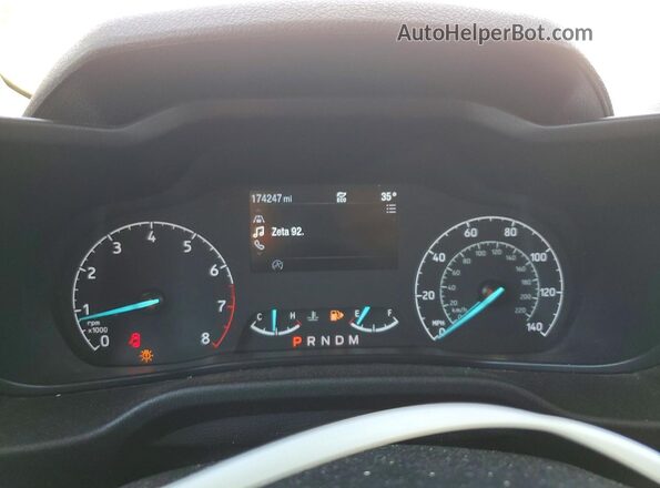 NM0LS7E29M1505672 2021 FORD TRANSIT Белый Вид щитка приборов