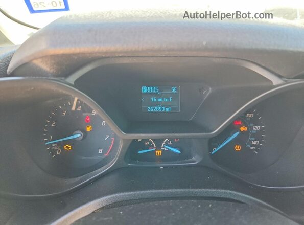 NM0LS7E76H1304975 2017 FORD TRANSIT White Вид щитка приладів