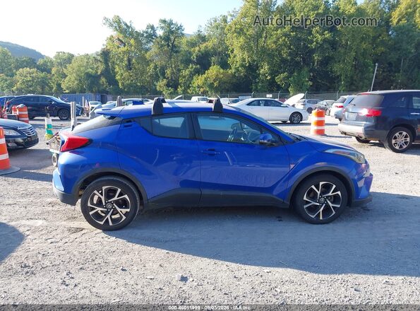 NMTKHMBX1JR053340 2018 TOYOTA C-HR Blue Вид задньої частини салону