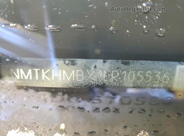 NMTKHMBX1LR105536 2020 TOYOTA C-HR White Widok naklejki z numerem VIN