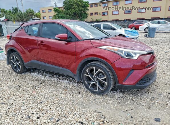 NMTKHMBX3JR007556 2018 TOYOTA C-HR Red Przód prawy