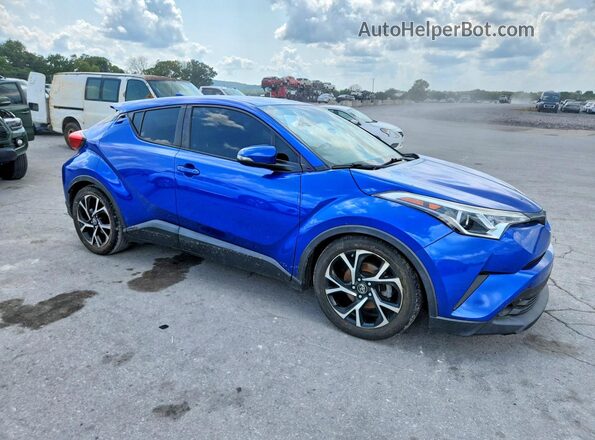 NMTKHMBX5JR037688 2018 TOYOTA C-HR Blue Przód prawy