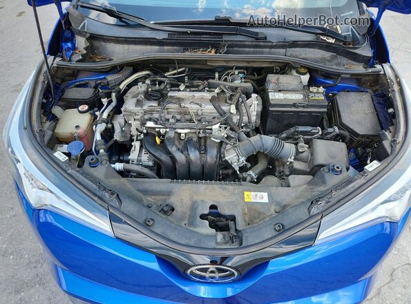 NMTKHMBX5JR037688 2018 TOYOTA C-HR Blue Widok komory silnika