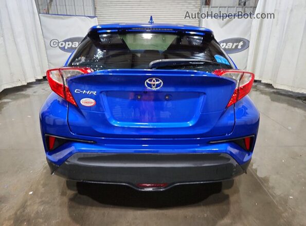 NMTKHMBX9JR024376 2018 TOYOTA C-HR Blue Widok z tyłu