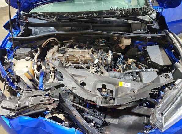 NMTKHMBX9JR024376 2018 TOYOTA C-HR Blue Widok komory silnika